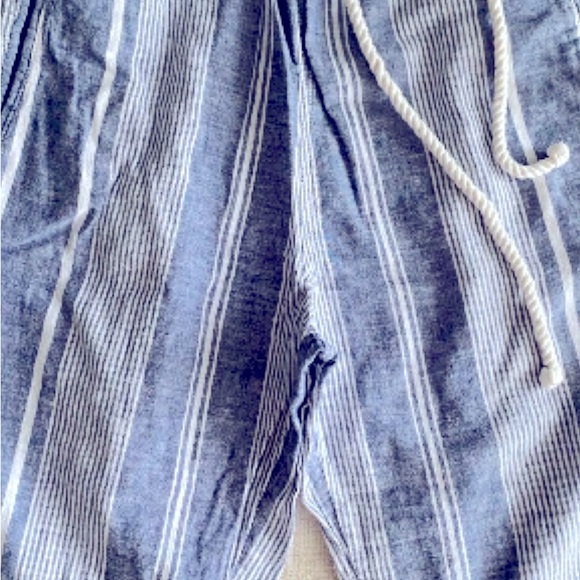Sigrid Olsen striped cotton and linen pant size Large - Picture 3 of 7